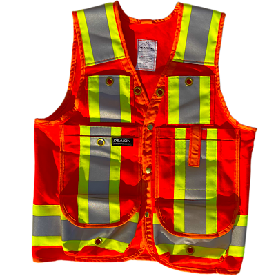 DEAKIN Nylon Cordura 4" Reflective Cruiser Vest - Deakin Industries