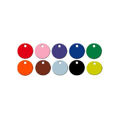 PLASTIC Disc Tags 1 1/2" Plain (100 pack) - Deakin Industries