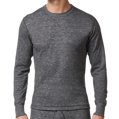 Stanfield's 8813 Merino Wool Long Underwear Shirt Charcoal - Deakin Industries