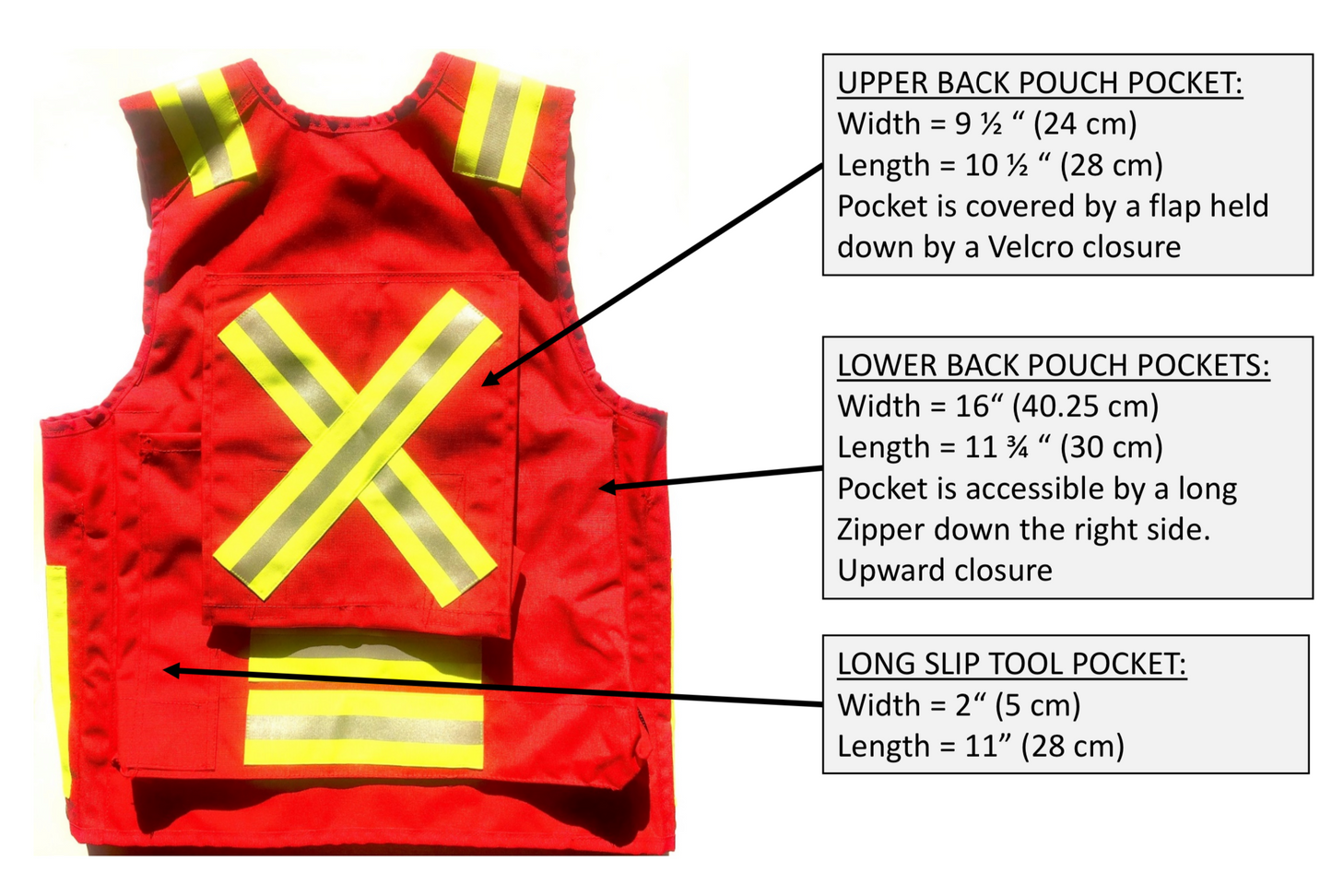 DEAKIN Nylon Cordura Cruiser Vest CSA Orange c/w Radio Pocket - Deakin Industries