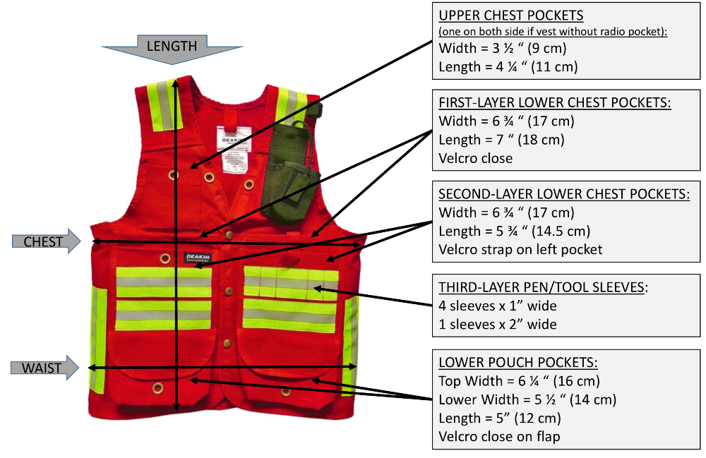 DEAKIN Nylon Cordura Cruiser Vest CSA Orange c/w Radio Pocket - Deakin Industries
