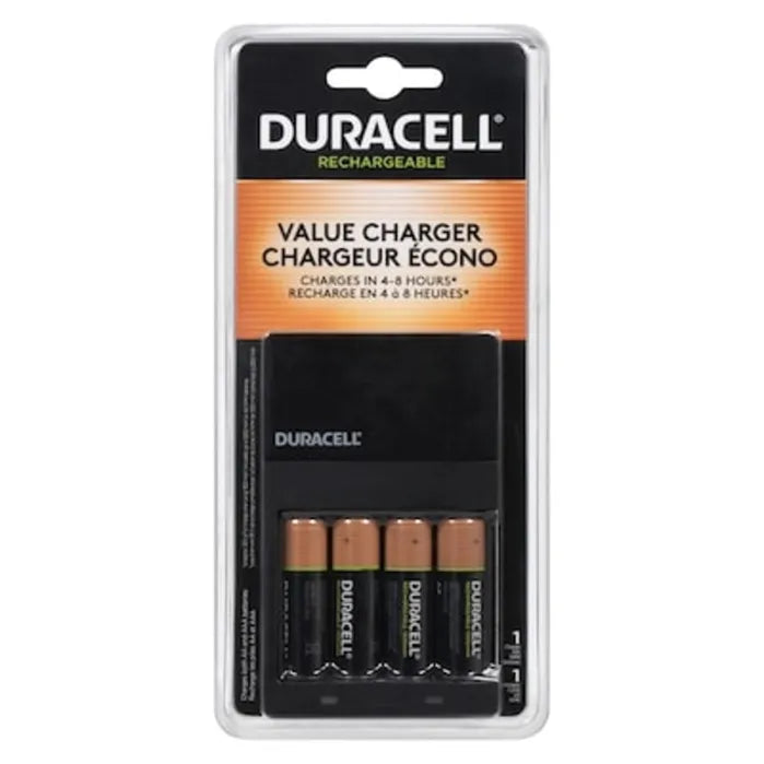 DURACELL Rechargeable Batteries Charger With 4AA