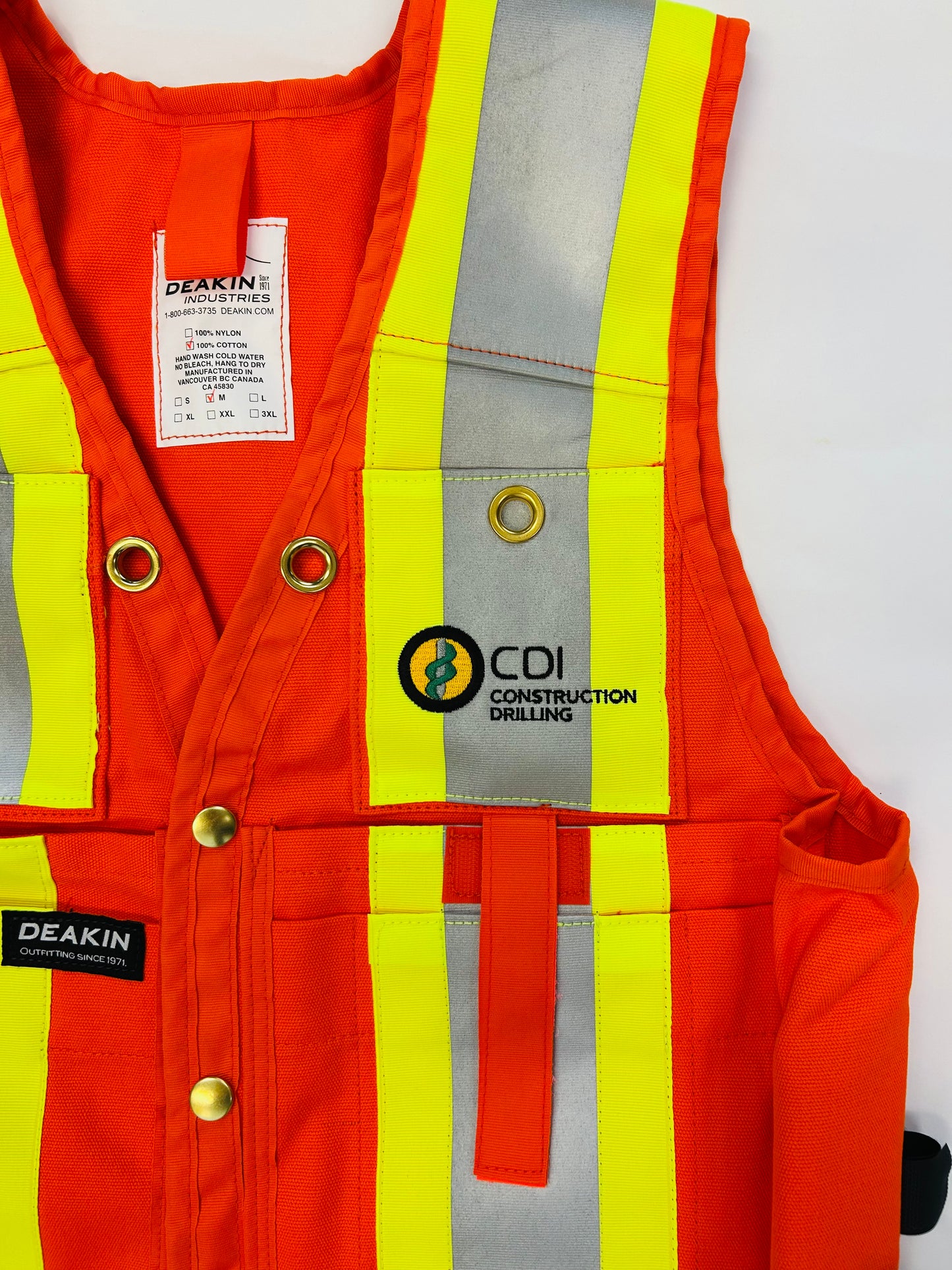 DEAKIN Cotton 4" Reflective Cruiser Vest - Deakin Industries