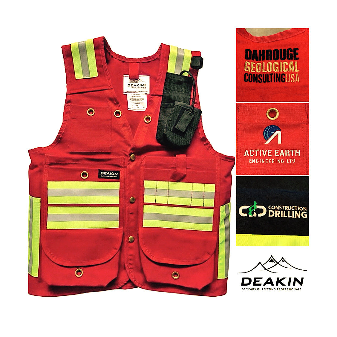 DEAKIN Cotton Canvas Reflective Cruiser Vest - Deakin Industries