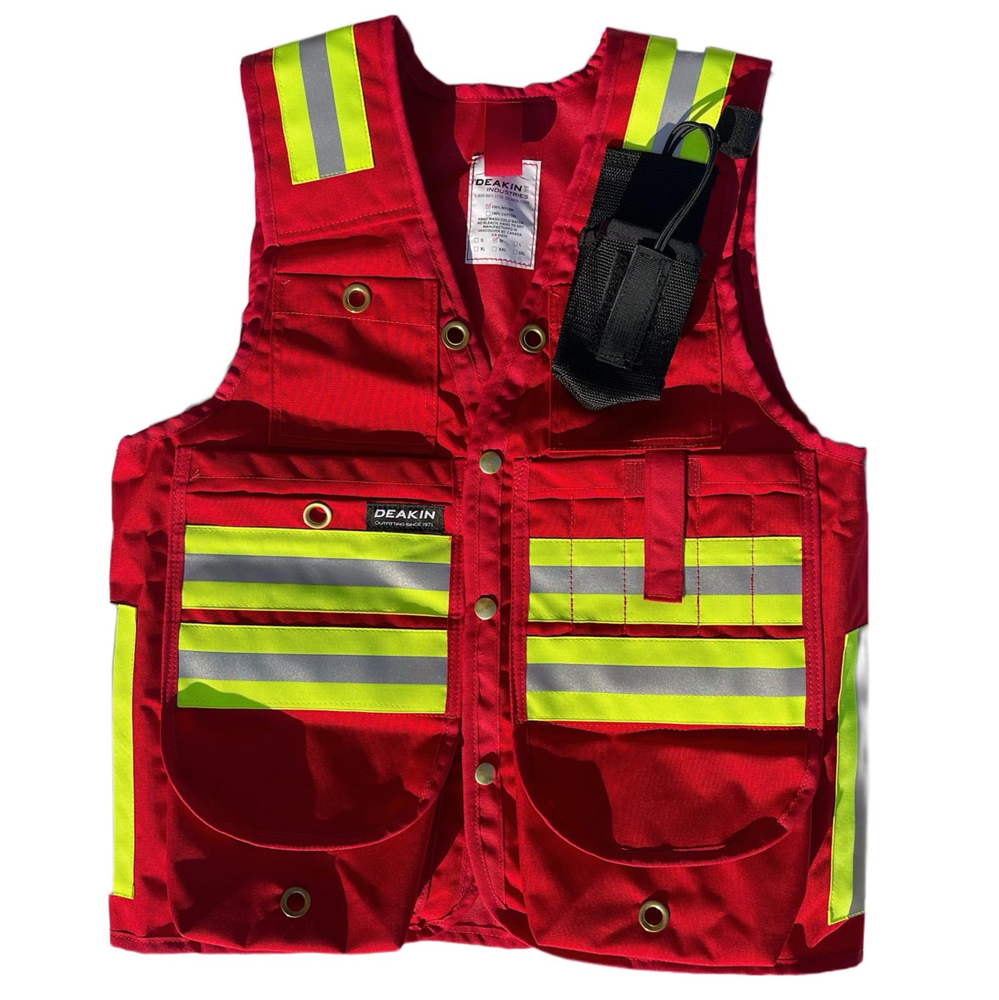 DEAKIN Nylon Cordura Reflective Cruiser Vest c/w Radio Pocket - Deakin Industries