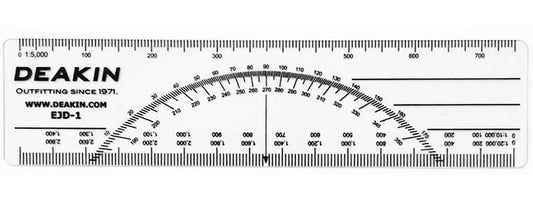 DEAKIN 6" C-Thru EJD Protractor Scale - Deakin Industries