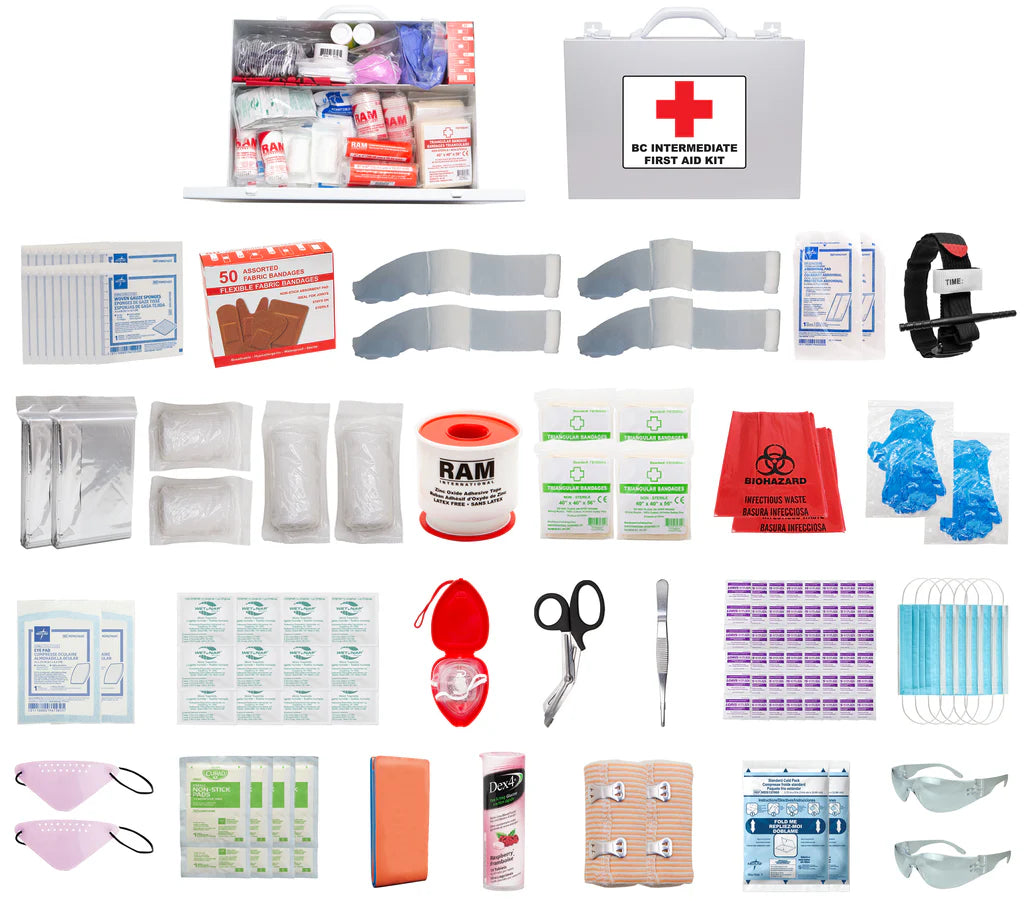 BC Intermediate First Aid Kit with Metal Case (Based on CSA Z1220 TYPE 3) - Deakin Industries