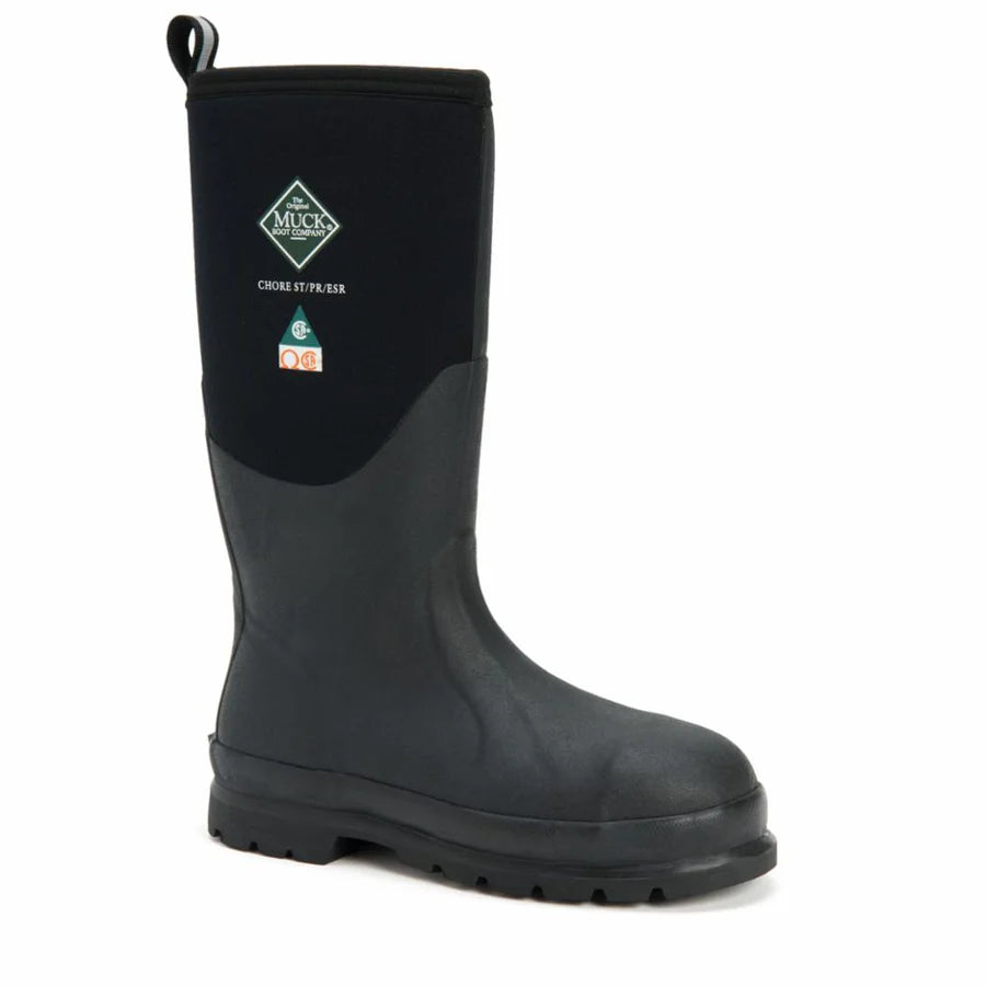 MUCK Chore Steel Toe Boots CSA Black