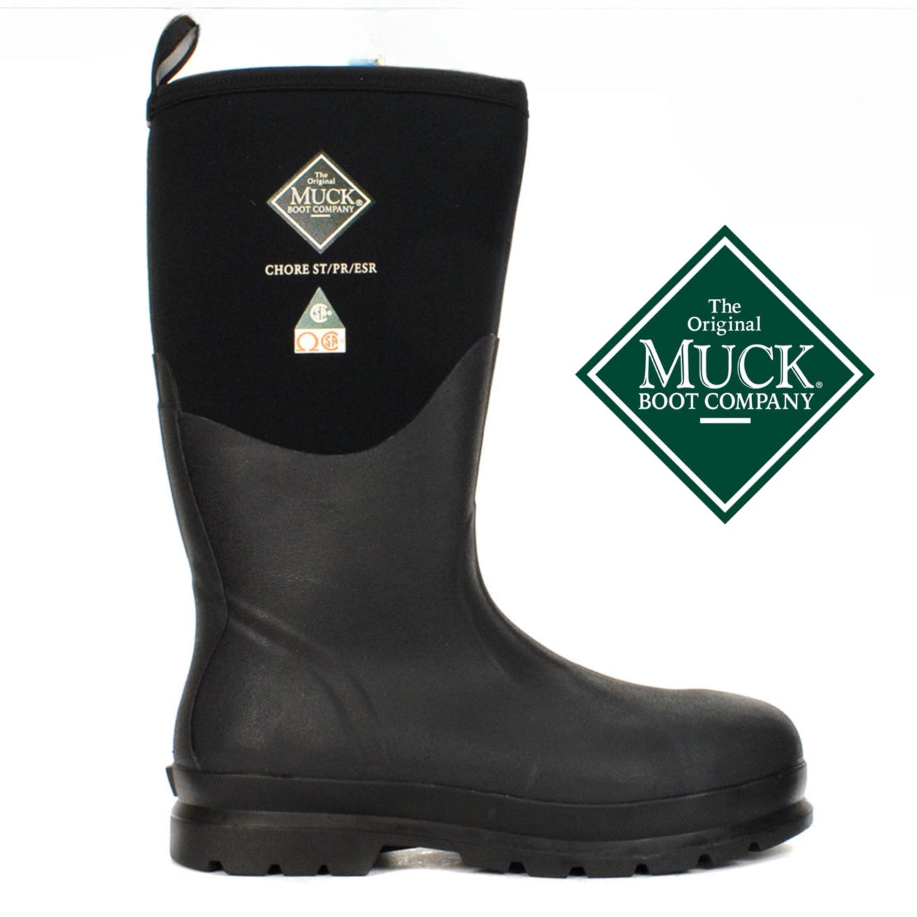 MUCK Chore Steel Toe Boots CSA Black