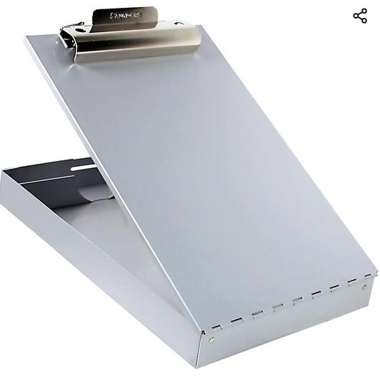 SAUNDERS 11017 Aluminum Clipboard (Top Opening) 8.5 x 12" - Deakin Industries