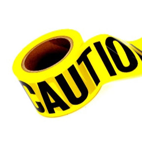 STONEBLAZE CAUTION Flagging Tape 3" x 1000' Yellow - Deakin Industries