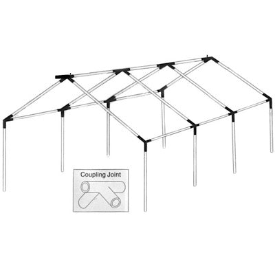 DEAKIN Tent Frame Aluminum 16' x 20' x 5' wall c/w carry bag - Deakin Industries