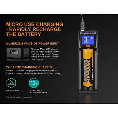 Fenix ARE-D1 Single Channel Smart Battery Charger - Deakin Industries
