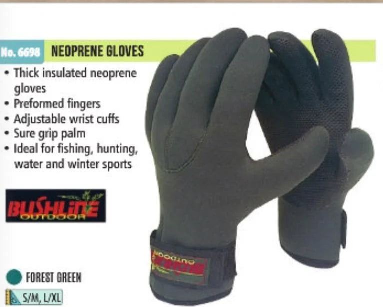 BUSHLINE Neoprene Gloves
