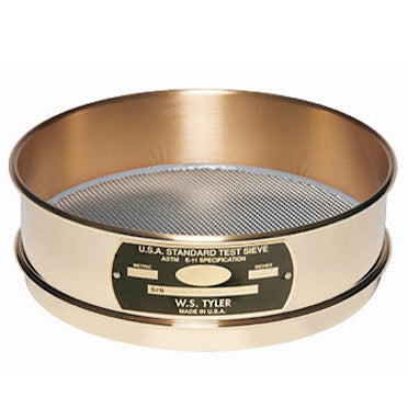 TYLER 8" Brass Sieve with S/S Mesh - Deakin Industries