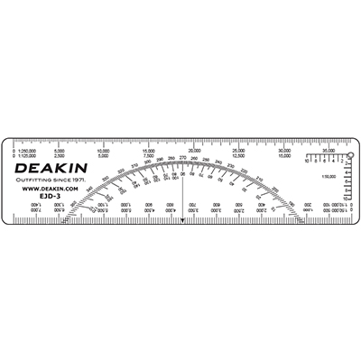 DEAKIN 6" C-Thru EJD Protractor Scale