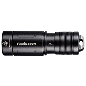 Fenix E02R Rechargeable Mini Keychain Light / 200 Lumens