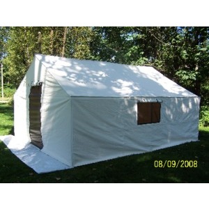 DEAKIN “Insulated” Canvas Wall Tent 14 x 16 x 5 ft C/W Frame