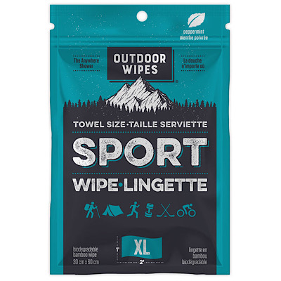 Outdoor Wipes XL (30x60cm) Peppermint