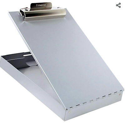 SAUNDERS 11017 Aluminum Clipboard (Top Opening) 8.5 x 12"