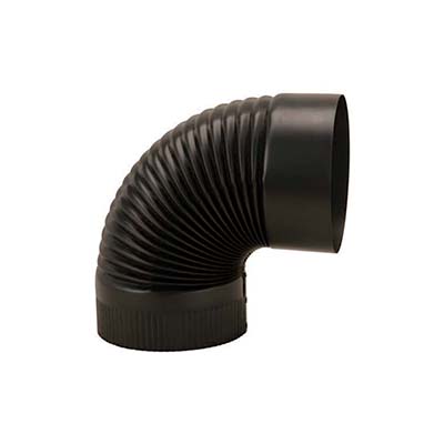 6" x 90 Degree Stove Pipe Elbow (solid)