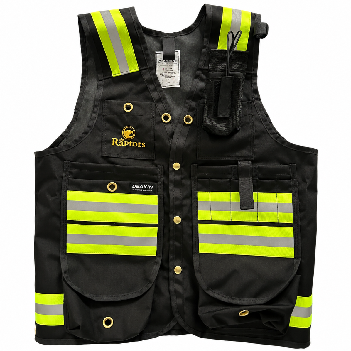 DEAKIN Nylon Cordura Reflective Cruiser Vest c/w Radio Pocket