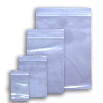 Poly Zip Lock Bag 4" x 6" x 2mil PK/100 - Deakin Industries