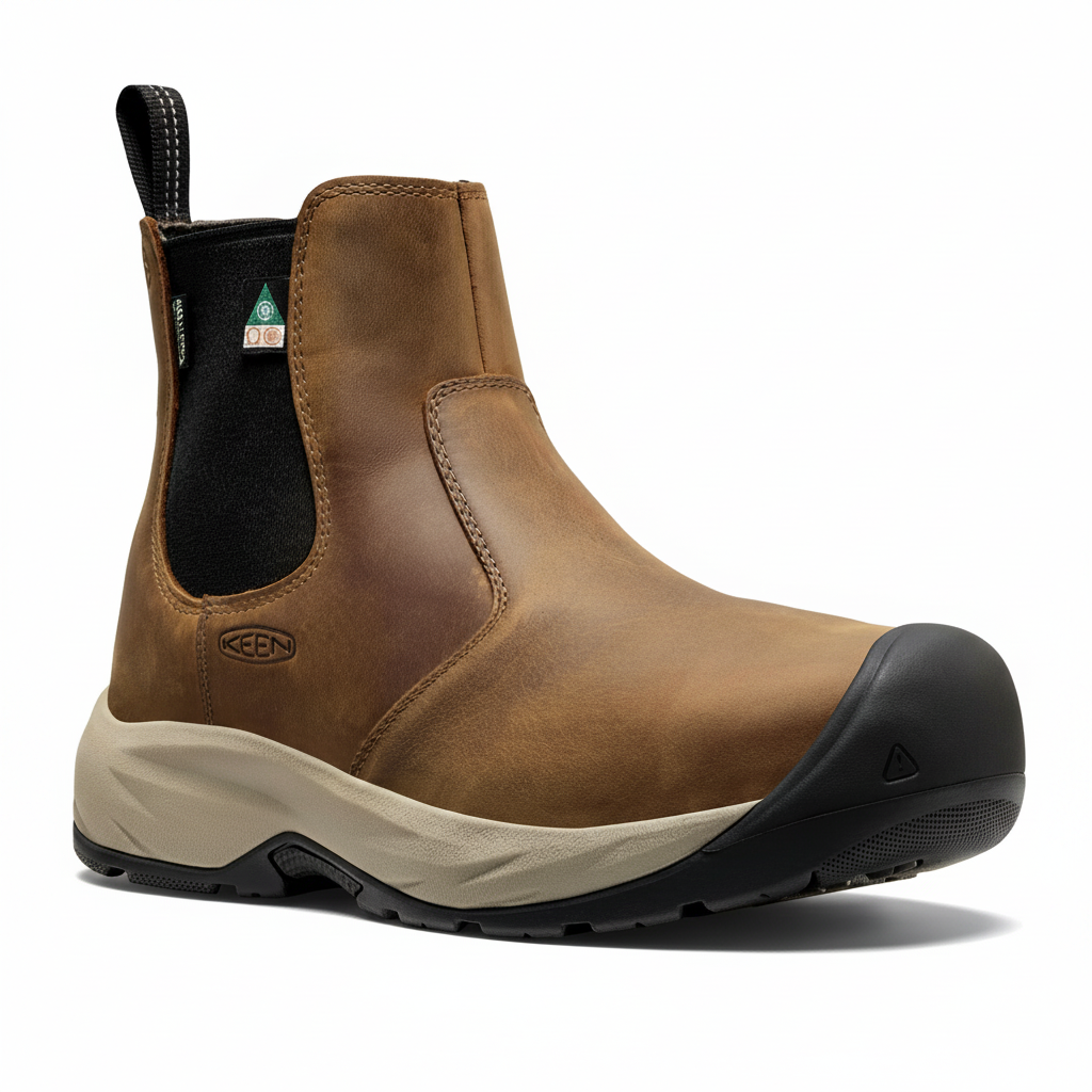 KEEN Men’s CSA Highframe Chelsea Waterproof Work Boot