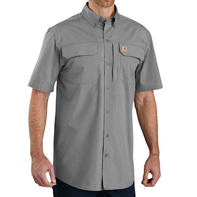 CARHARTT 104258 Force® Relaxed Fit LW SS Button-Front Plaid Shirt - Deakin Industries
