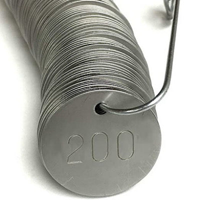 ALUMINUM Disc Tags 1.5" Numbered 1-100 - Deakin Industries
