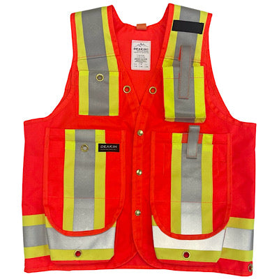 DEAKIN Nylon Cordura Cruiser Vest CSA Orange c/w Radio Pocket - Deakin Industries