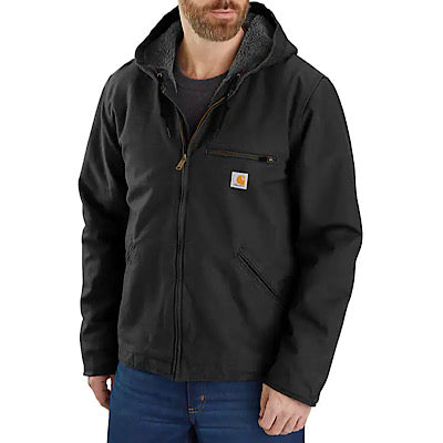 CARHARTT 104392 RELAXED FIT WASHED DUCK SHERPA-LINED JACKET - Deakin Industries