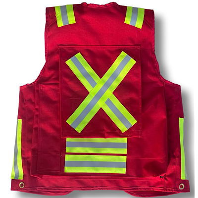 DEAKIN Nylon Cordura Pack Frame Cruiser Vest (RED) - Deakin Industries