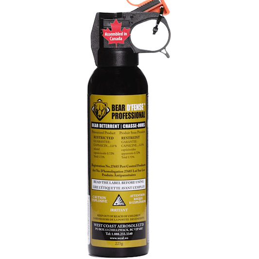 BEAR D'FENSE 225 GR Professional Bear Deterrent Pepper Spray