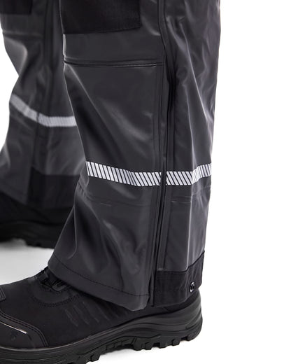BLAKLADER 1387 Rain Pants with Reflective Details Black
