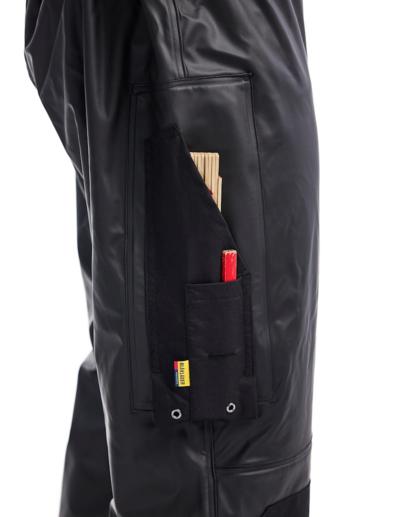 BLAKLADER 1387 Rain Pants with Reflective Details Black