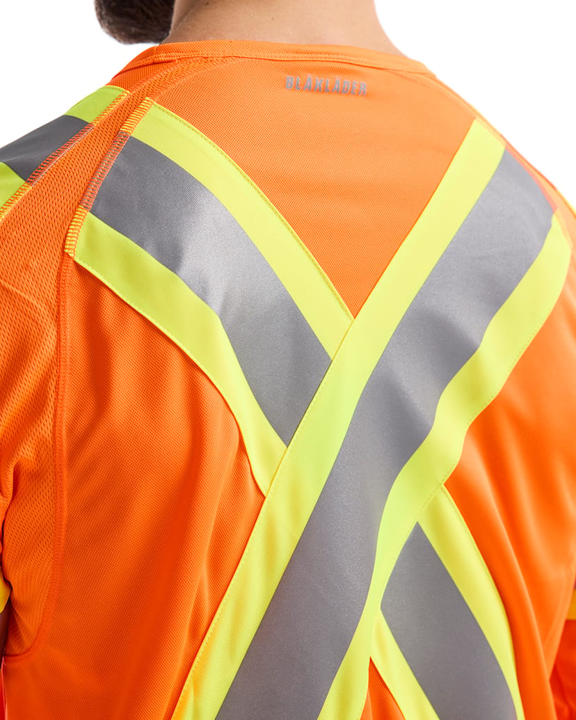 BLAKLADER 3496 CSA Hi-Vis Long Sleeve T-shirt Orange