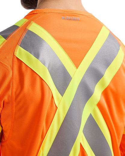 BLAKLADER 3496 CSA Hi-Vis Long Sleeve T-shirt Orange