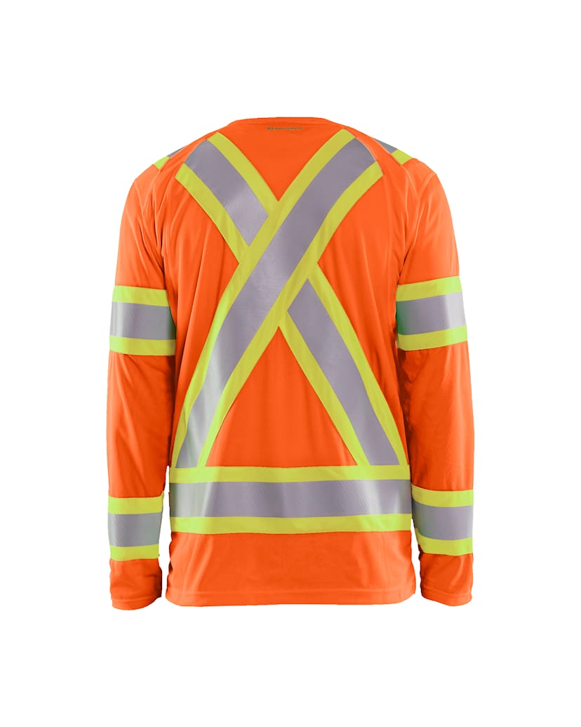 BLAKLADER 3496 CSA Hi-Vis Long Sleeve T-shirt Orange