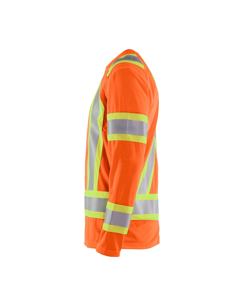 BLAKLADER 3496 CSA Hi-Vis Long Sleeve T-shirt Orange