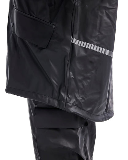 BLAKLADER 4317 Hooded Rain Jacket with Reflective Details Black