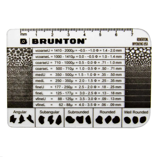 BRUNTON Grain Size Card