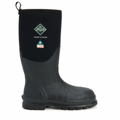 MUCK Chore Steel Toe Boots Fleece CSA Black