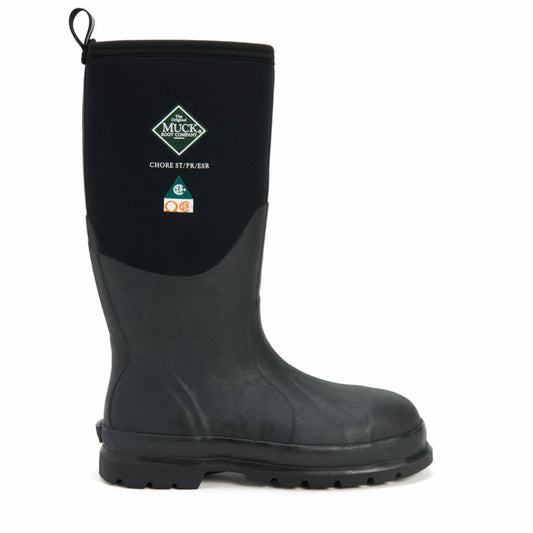 MUCK Chore Steel Toe Boots Fleece CSA Black