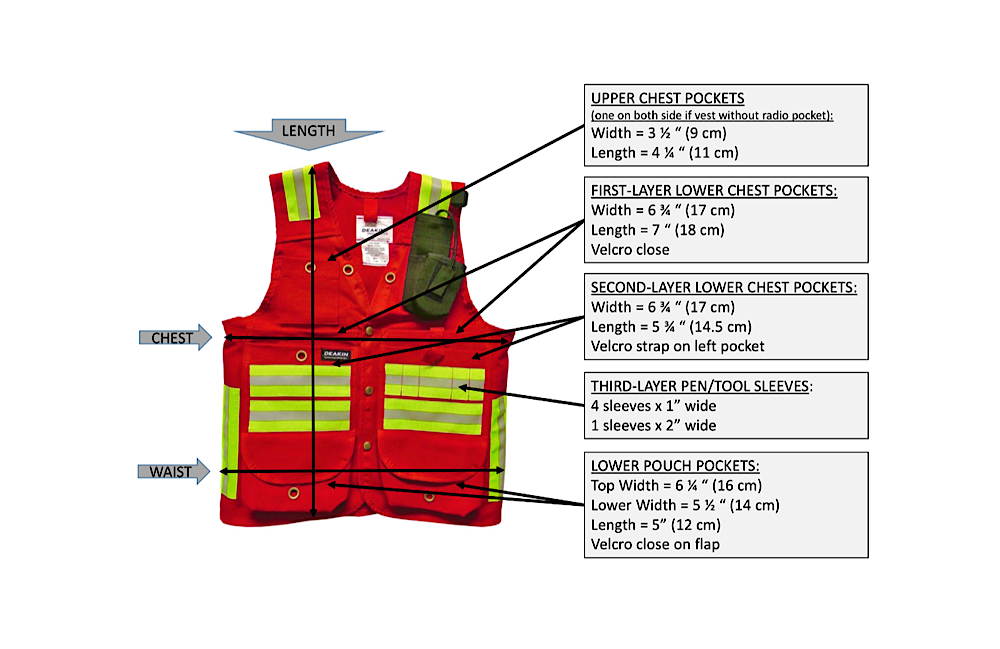 DEAKIN Nylon Cordura Pack Frame Cruiser Vest (RED) - Deakin Industries