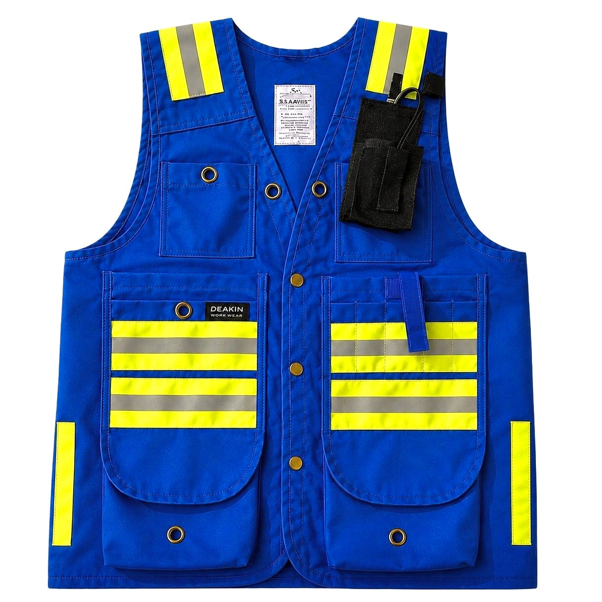 DEAKIN Nylon Cordura Reflective Cruiser Vest c/w Radio Pocket