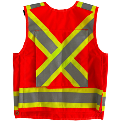 DEAKIN Cordura 4" Reflective Cruiser Vest c/w Radio Holster
