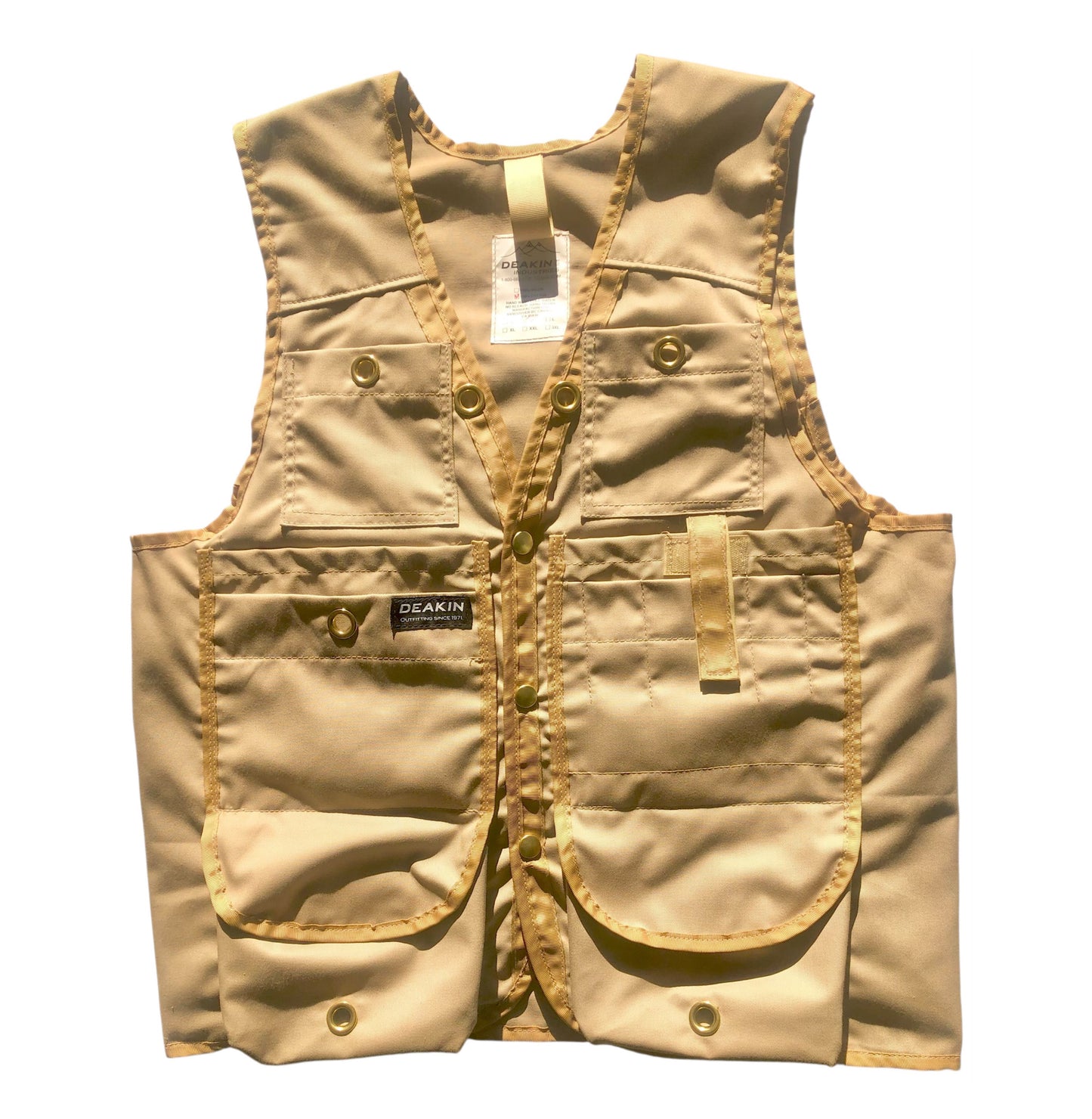 DEAKIN Lightweight Poly/Cotton Cruiser Vest (Beige) - Deakin Industries