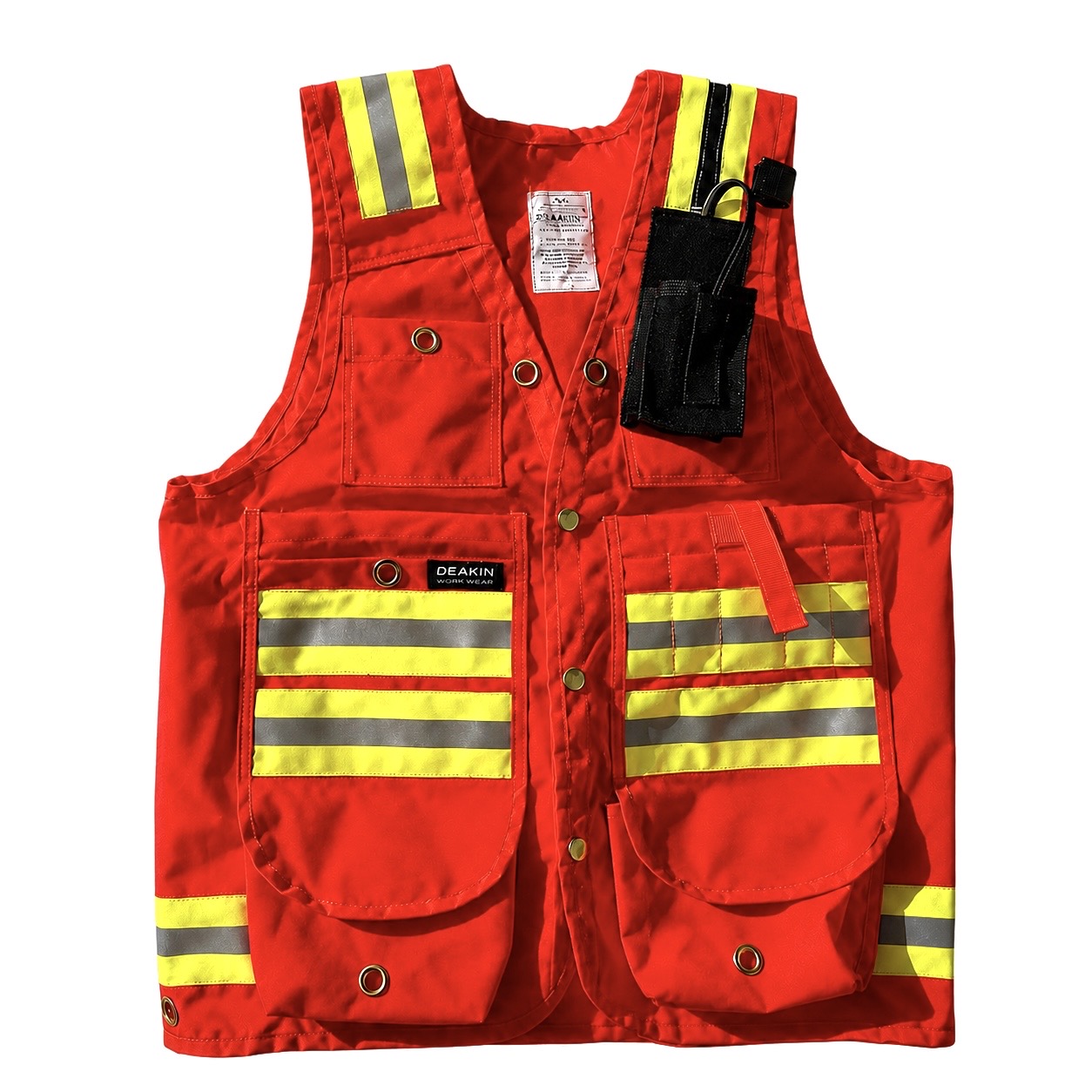 DEAKIN Nylon Cordura Reflective Cruiser Vest c/w Radio Pocket