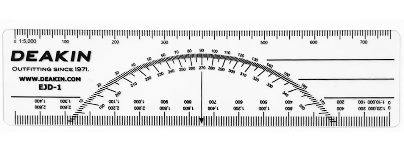 DEAKIN 6" C-Thru EJD Protractor Scale - Deakin Industries